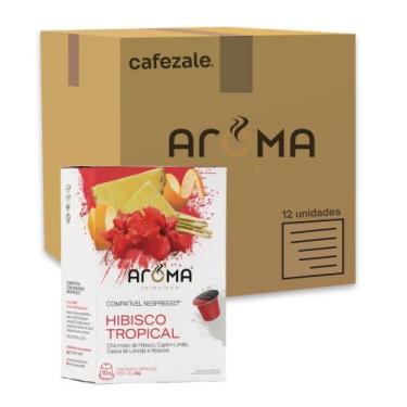 Imagem de 120 Cápsulas de Chá Compatíveis com Nespresso Aroma Hibisco Tropical, 