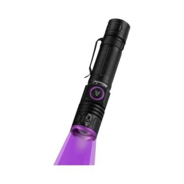 Imagem de Lanterna UV Com Zoom 365/395nm Recarregável via USB Para Detecção De U