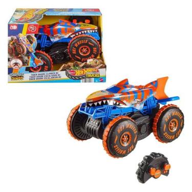 Imagem de Carrinho controle remoto hot wheels monster trucks - tiger shark climb