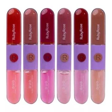 Imagem de Batom E Gloss Liquido Duo Rubyrose - LD07 - Ruby Rose, LD07