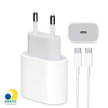 Imagem de Carregador Turbo Fonte 35W Cabo Para USBC Compatível com Iphone 15 15 