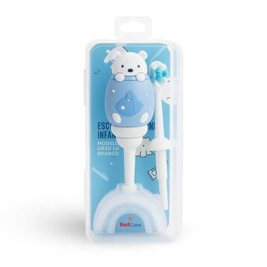 Imagem de Escova Dental Infantil 2 em 1 - Urso - SUPERMEDY