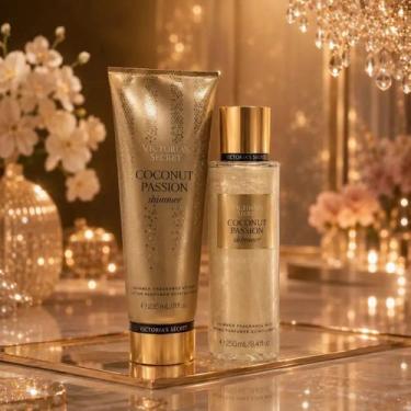 Imagem de kit hidratante corporal Victorias Secret +Body Splash Coconut passion 