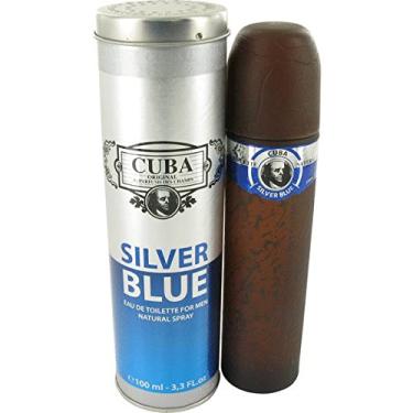 Imagem de Perfume Cuba Silver Blue Masculino 100ml 212 MEN