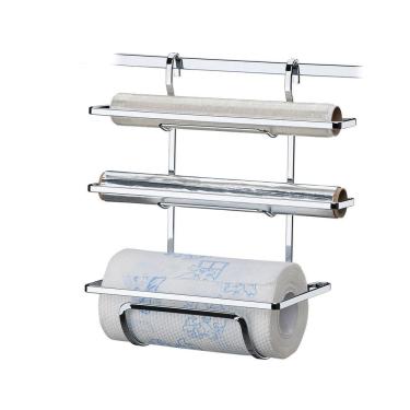 Imagem de Suporte Para Rolos Papel Toalha Pvc Aluminio Para Pendurar