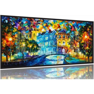 Imagem de Quadro Decorativo 130x60 Sala Quarto Pintura Parque Árvores