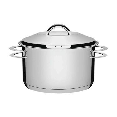 Imagem de Caçarola Tramontina Solar Solar Funda em Aço Inox Fundo Triplo com Tampa e Alças 28 cm 8,4 L Tramontina