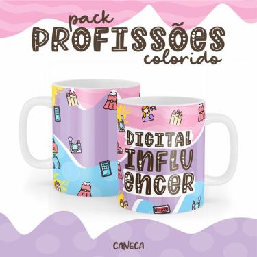 Imagem de Caneca Cerâmica Color Profissão Digital Influencer