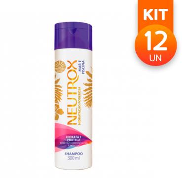 Imagem de Shampoo Neutrox Hidratação Poderosa Mar e Piscina Com Proteção Solar e Hidrata 300ml (Kit com 12)