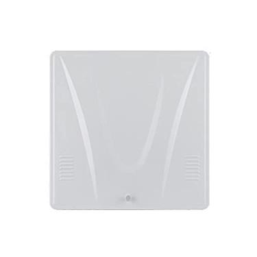 Imagem de Fã exausto 10 polegadas de alta velocidade escape fã de parede pendurado janela do ventilador de ventilação de ventilação industrial ventilação industrial ventilador com rede protetora e válvula de ch