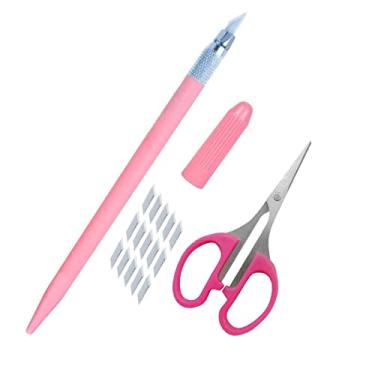 Imagem de Tesoura Acabamento + Estilete Precisão Artesanato Patchwork