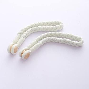 Imagem de Cortina de corda de torção fivela magnética criativa simplicidade tira de cortina de cortina ímã fivela tira de cortina prendedores de cortina, T1,1 Pçs