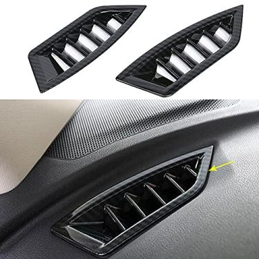 Imagem de Yonzar Acabamento da tampa da saída da saída do ar condicionado do painel para Subaru Impreza 2017-2021, para Forester 2019-2021 e para Crosstrek XV 2018-2021 acessórios de interiores estilo fibra de