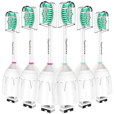 Imagem de Cabeças de escova de substituição Toptheway compatíveis com a escova de dentes Sonicare E-Series HX7022/66, Essence, Xtreme, Elite, Advance e CleanCare, pacote com 6