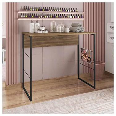 Imagem de Mesa Para Manicure Aparador 90cm Fabrick Marrom Caemmun