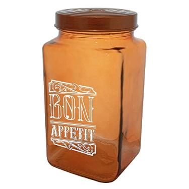 Imagem de Pote de Vidro com Tampa Bon Appetit Bronze 2 Litros - Casambiente