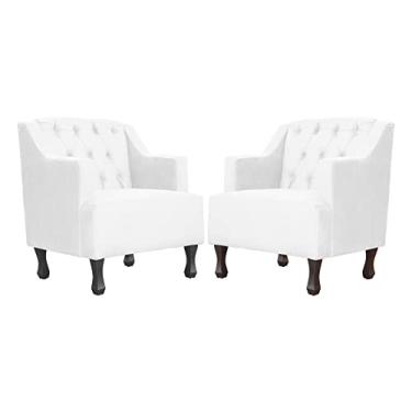 Imagem de Kit 02 poltronas Genesis Luxo Suede Cores - DS Estofados