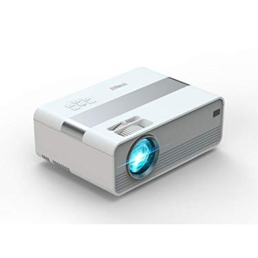 Imagem de Technaxx Mini projetor LED com leitor multimídia – resolução HD 720p, longa vida útil de LED 40.000 horas, controle remoto, alto-falante 3W, AV, VGA, HDMI, USB – Pequeno Beamer portátil TX-127