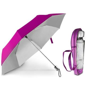 Imagem de Sombrinha Guarda Chuva Com Proteção Solar Uv 1050T - Pink - Haifuda