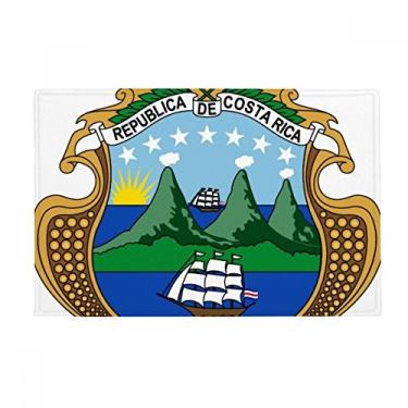 Imagem de DIYthinker Tapete de chão com emblema nacional da Costa Rica Tapete antiderrapante para porta de banheiro