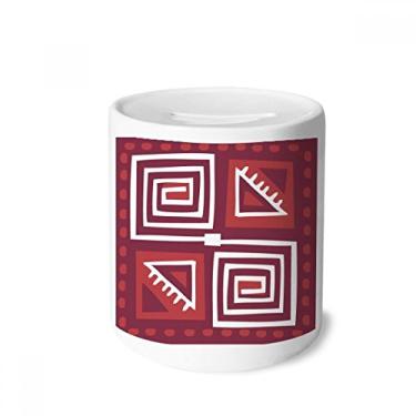 Imagem de DIYthinker Porta-moedas de cerâmica totems do México Civilização Antiga Porta-moedas Presente de cofrinho