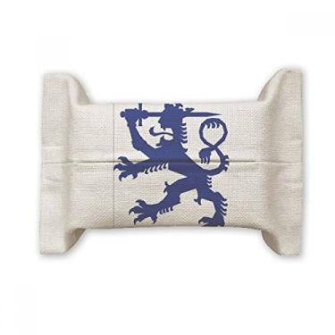 Imagem de Bolsa de linho de algodão com símbolo nacional da Finlândia