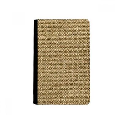 Imagem de Tawny Porta-passaporte com estampa de juta de linho e estampa de ilustração nova, porta-cartões