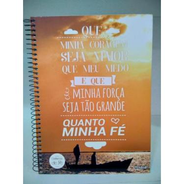 Imagem de Caderno Universitário Capa Dura 1 Matéria Cadernos De Fé Com 96 Folhas