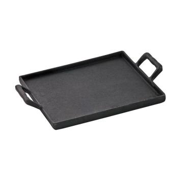 Imagem de Bifeteira Chapa Lisa E Alças Em Ferro Fundido 26x26 Cm