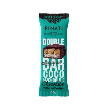 Imagem de BARRA PINATI DOUBLE BAR COCO AMENDOIM E CHOCOLATE MEIO AMARGO 35g