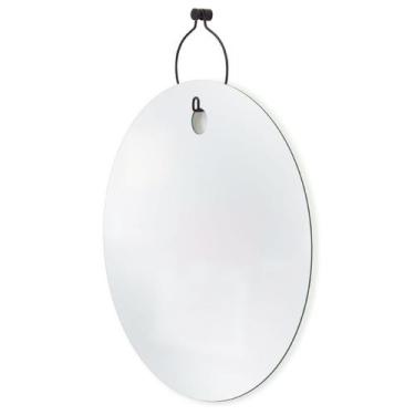 Imagem de Espelho Decorativo Aramado Wire Boll Preto 60X40 Oval  - E2g Design