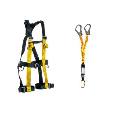 Imagem de KIT CINTO PARAQUEDISTA ATHENAS AT 7015 ATHOS II CA 37975 + TALABARTE Y EM FITA ATHENAS AT YFE ABS 707