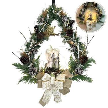 Imagem de Guirlanda Natalina Sino Sagrada Família 75x60cm Natal