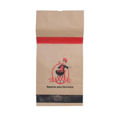 Imagem de Embalagem Kraft Para Carvão Com 125 Unidades