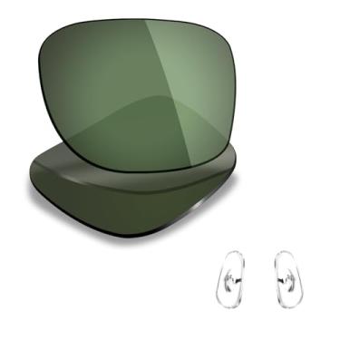 Imagem de Mryok Lentes de substituição polarizadas e peças de nariz para Ray-Ban RB3483 60 mm - Cinza Verde