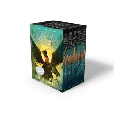 Imagem de Percy Jackson and the Olympians 5 Book Paperback Boxed Set (W/Poster): The Lightning Thief / the Sea of Monsters / the Titan's Curse / the Battle of the Labyrinth / the Last Olympian: 1-5