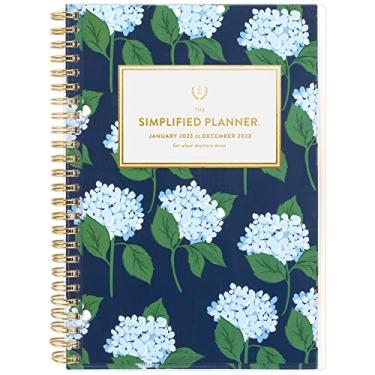 Imagem de Agenda semanal e mensal 2023 simplificada por Emily Ley para AT-A-GLANCE, 13 x 21 cm, pequena, personalizável, Carolina Dogwood (EL91-201)