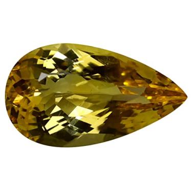 Imagem de 3,81 ct Certificado AIG Corte Pera (13 x 8 mm) Pedra Preciosa Solta Brasileira Não Aquecida/Não Tratada Laranja Amarelo Topázio Imperial, Large, pedra preciosa, Topázio imperial