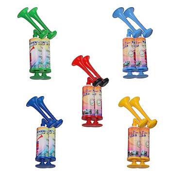 Imagem de AOLIHAN Kit de pegadinhas Noise Makers, conjunto de 2 mini buzinas de ar, buzinas de festa não tóxicas com som alto, lembrancinhas divertidas de festa de aniversário e enchimentos de sacolas de brindes (mini buzina de ar portátil, 10 peças)