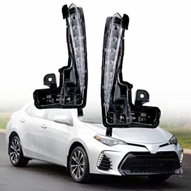 Imagem de Pacote com 2 faróis de neblina dianteiros de substituição para luz diurna Corolla SE 2017 2018 2019 TO2562103 TO2563103