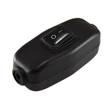 Imagem de Interruptor ON/OFF para lâmpada de mesa de mesa cabo de luz à prova d'água em linha interruptor balancim grande corrente 6A-15A 250V 125VAC T85 IP65 (2 pçs)