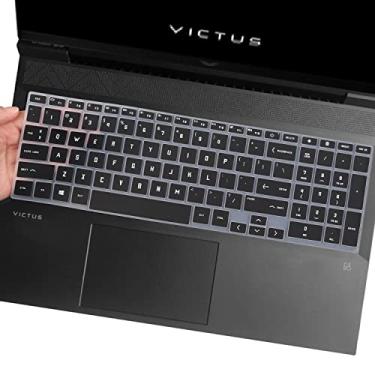 Imagem de Capa de teclado para laptop HP Victus Gaming 39.6 cm 15-fb0028nr/fa0025nr/fa0031dx/fa0747nr 15t-fa000 15z-fb000, laptop HP Victus 40.9 cm 16-d0020nr/d0030030 nr/d1 Protetor 010nr/e0010nr/e0020nr -