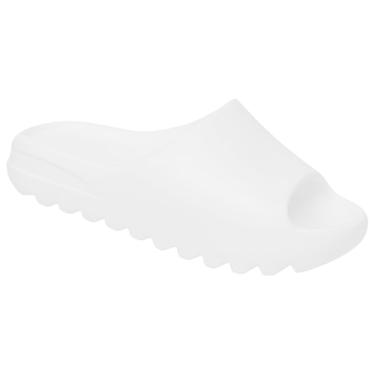 Imagem de Chinelo Slide Retro Nuvem Ortopédico EVA Super Leve Macio Unissex Premium (Branco, BR, Adulto, Faixa Numérico, 43, 44)