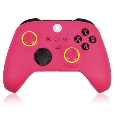Imagem de Xbox One Controller, RGB LED Light 2.4GHz Wireless Xbox Controller Compatible with Xbox One X/S Xbox One Series X/S with 3.5mm Audio Headphone Jack & 1000mAh Rechargeable Built-in Battery, Deep Pink