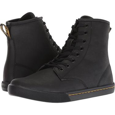 Imagem de Dr. Martens Bota feminina Sheridan cano curto, Mohawk preto não tecido sintético, 8