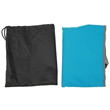 Imagem de Cama de avião infantil, cama de avião infantil com bolsa de armazenamento, extensor de assento de avião para acessórios de viagem de avião (Céu azul)