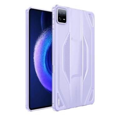 Imagem de Capa para tablet Xiaomi MI Pad 6 5 Pro à prova de choque capa traseira de silicone macio para xiaomi Mi Pad 5 6 Pro (roxo, para MI Pad 5)