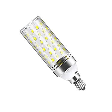Imagem de Lâmpadas de milho LED E12, 6000K branco luz diurna, lâmpada de milho 16W 1500LM, equivalente a lâmpada incandescente de 120W, luz de milho LED não regulável para iluminação de casa de garagem de escritório (pacote com 1)