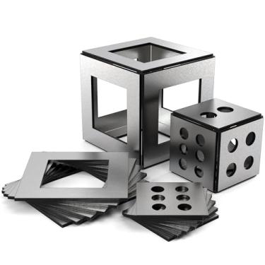 Imagem de WelderElite Kit de prática de soldagem calibre 14, cupons de soldagem 12 peças de placas de aço suave