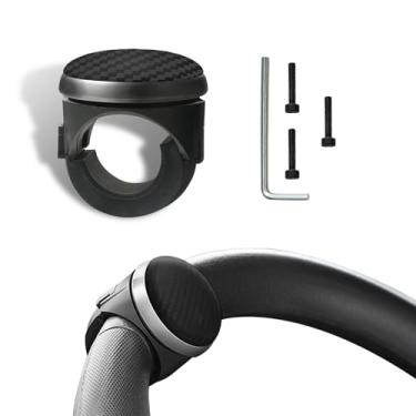 Imagem de Botão giratório de volante, esfera giratória de volante de veículo, botões suicidas de rotação de 360 graus com rolamentos de metal, acessórios de volante universais para carro, SUV, caminhões,